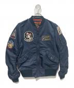 AVIREXアヴィレックス）の古着「L-2B BLACK ACES」｜ネイビー