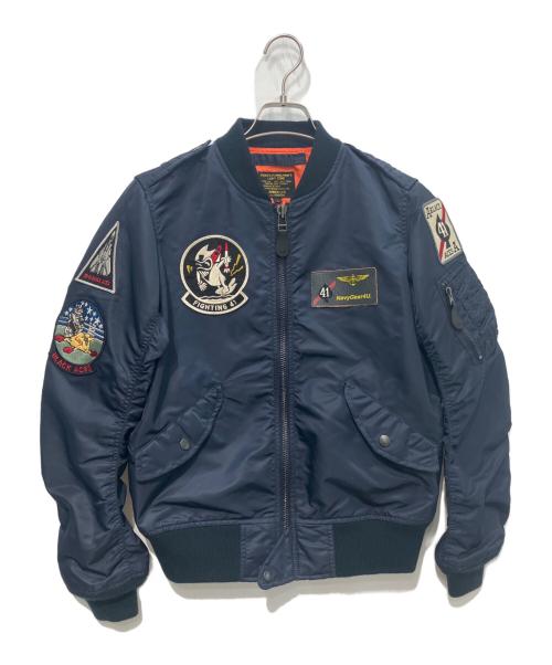 AVIREX（アヴィレックス）AVIREX (アヴィレックス) L-2B BLACK ACES ネイビー サイズ:Lの古着・服飾アイテム