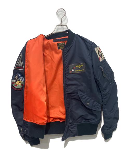 AVIREX（アヴィレックス）AVIREX (アヴィレックス) L-2B BLACK ACES ネイビー サイズ:Lの古着・服飾アイテム