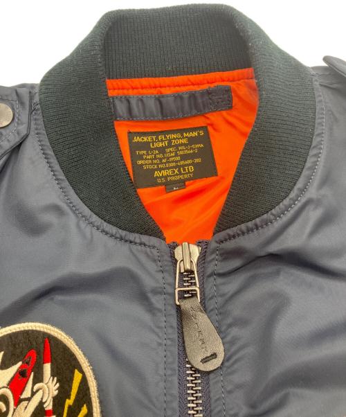 AVIREX（アヴィレックス）AVIREX (アヴィレックス) L-2B BLACK ACES ネイビー サイズ:Lの古着・服飾アイテム