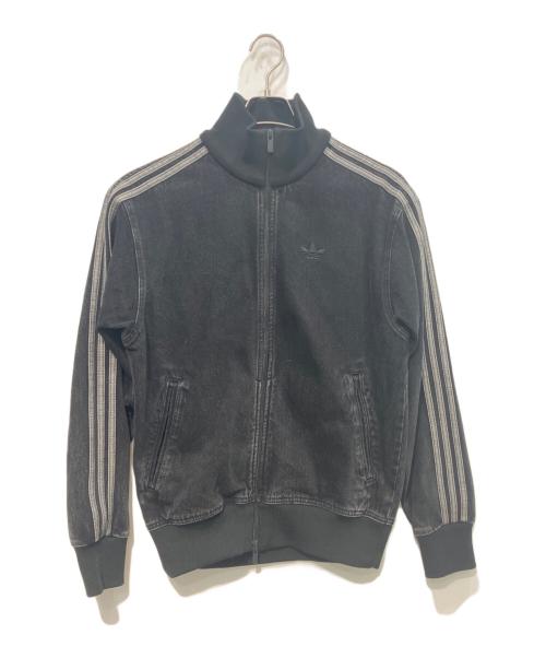adidas（アディダス）adidas (アディダス) デニム ファイヤーバード トラックトップ ブラック サイズ:Sの古着・服飾アイテム
