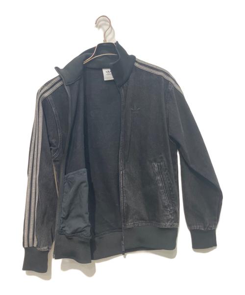 adidas（アディダス）adidas (アディダス) デニム ファイヤーバード トラックトップ ブラック サイズ:Sの古着・服飾アイテム