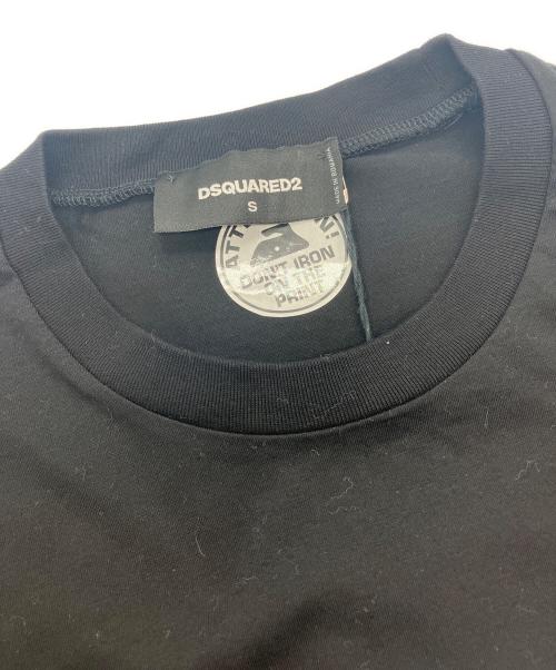 DSQUARED2（ディースクエアード）DSQUARED2 (ディースクエアード) ロゴTシャツ  ブラック サイズ:S 未使用品の古着・服飾アイテム