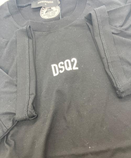 DSQUARED2（ディースクエアード）DSQUARED2 (ディースクエアード) ロゴTシャツ  ブラック サイズ:S 未使用品の古着・服飾アイテム