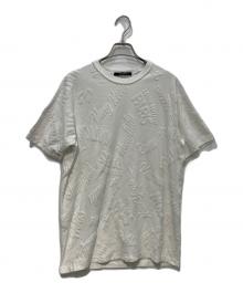LOUIS VUITTON（ルイ ヴィトン）の古着「パイルジャガードTシャツ」｜ホワイト