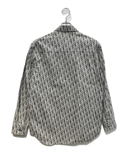 Dior（ディオール）Dior (ディオール) オブリークデニムシャツ ホワイト×グレー サイズ:Mの古着・服飾アイテム