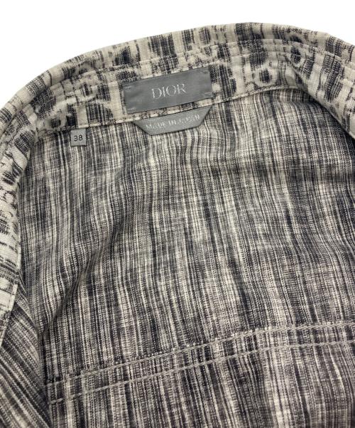 Dior（ディオール）Dior (ディオール) オブリークデニムシャツ ホワイト×グレー サイズ:Mの古着・服飾アイテム