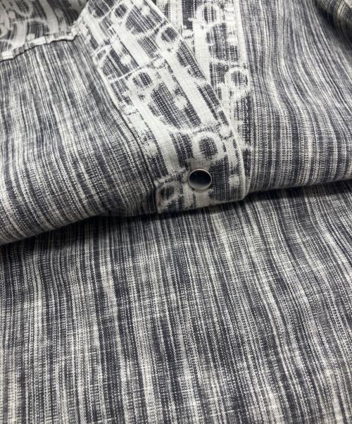 Dior（ディオール）Dior (ディオール) オブリークデニムシャツ ホワイト×グレー サイズ:Mの古着・服飾アイテム