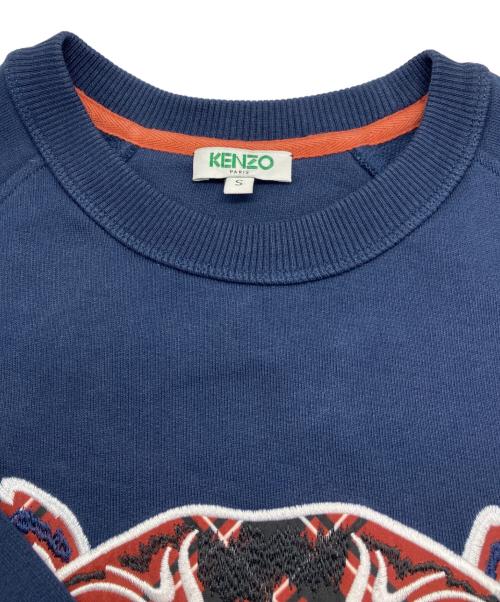 KENZO（ケンゾー）KENZO (ケンゾー) タイガーエンブロイダリースウェット ネイビー サイズ:Sの古着・服飾アイテム