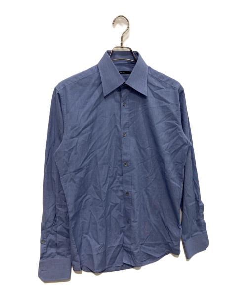 GUCCI（グッチ）GUCCI (グッチ) ドレスシャツ ブルー サイズ:38の古着・服飾アイテム