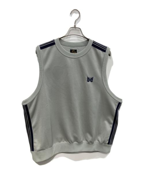 Needles（ニードルズ）Needles (ニードルズ) SLEEVELESS TRACK CREW NECK グレー サイズ:Lの古着・服飾アイテム