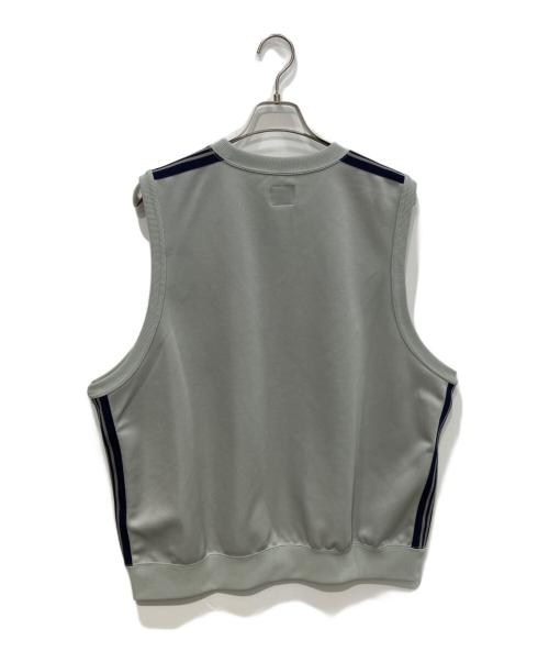 Needles（ニードルズ）Needles (ニードルズ) SLEEVELESS TRACK CREW NECK グレー サイズ:Lの古着・服飾アイテム