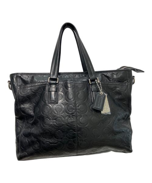COACH（コーチ）COACH (コーチ) Op Art Leather Business Tote ブラック サイズ:-の古着・服飾アイテム