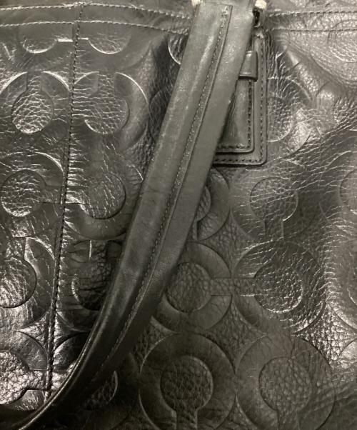 COACH（コーチ）COACH (コーチ) Op Art Leather Business Tote ブラック サイズ:-の古着・服飾アイテム