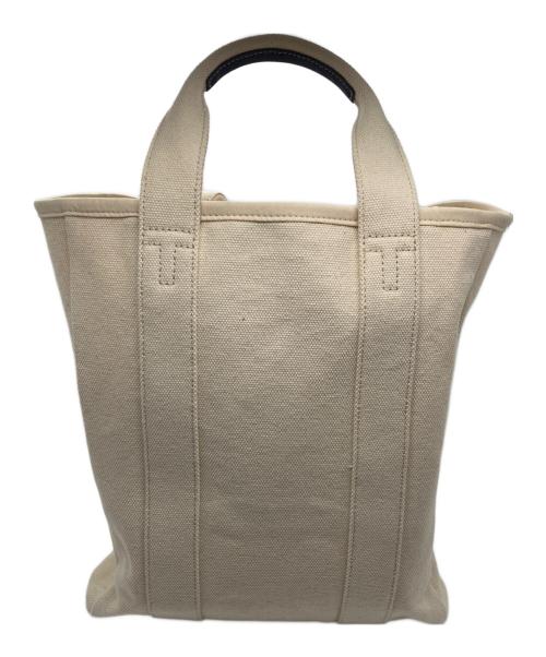 TORY BURCH（トリーバーチ）TORY BURCH (トリーバーチ) キャンバストートバッグ アイボリーの古着・服飾アイテム
