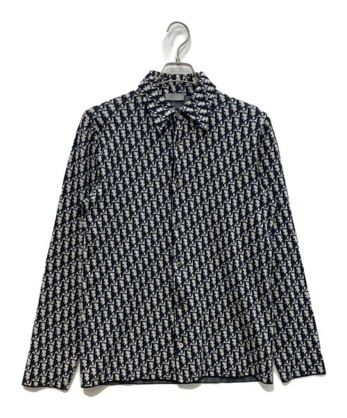 Dior（ディオール）Dior (ディオール) 20SS Oblique Overshirt　 グレー×ネイビー サイズ:XSの古着・服飾アイテム
