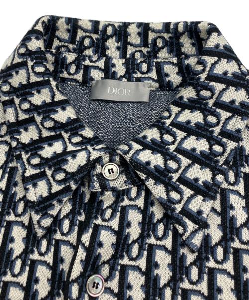 Dior（ディオール）Dior (ディオール) 20SS Oblique Overshirt　 グレー×ネイビー サイズ:XSの古着・服飾アイテム