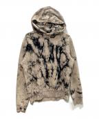 Saint Laurent Parisサンローランパリ）の古着「タイダイフーディー　653942 Y36DE」｜ベージュ