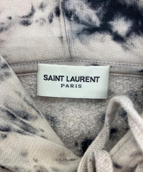 Saint Laurent Paris（サンローランパリ）Saint Laurent Paris (サンローランパリ) タイダイフーディー　653942 Y36DE ベージュ サイズ:Mの古着・服飾アイテム