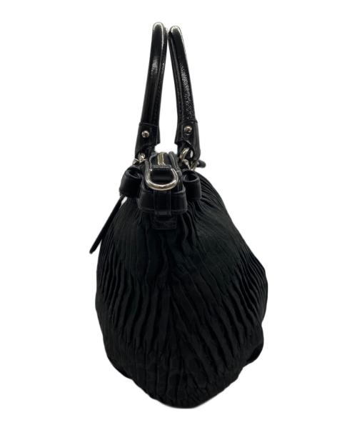 COACH（コーチ）COACH (コーチ) マディソン ギャザード 2wayバッグ ブラックの古着・服飾アイテム