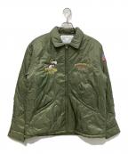 PEANUTS×AVIREXピーナッツ×アヴィレックス）の古着「QUILTING JACKET FLYING ACE」｜カーキ