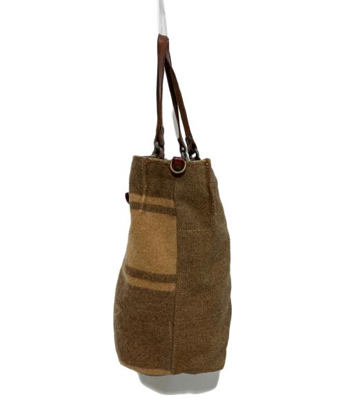 campomaggi（カンポマッジ）campomaggi (カンポマッジ) ストーン付2WAYバッグ ブラウンの古着・服飾アイテム