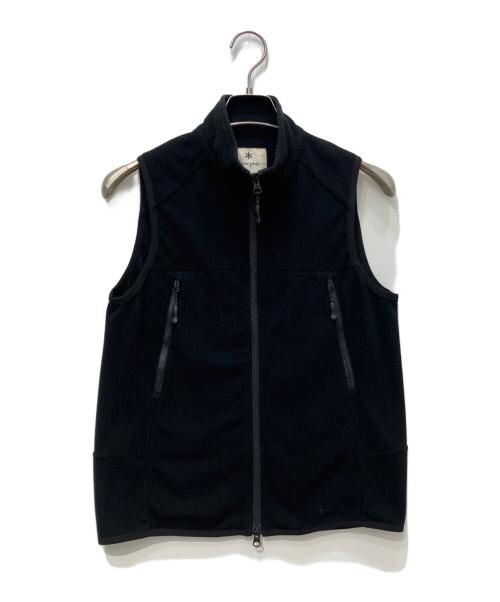 Snow peak（スノーピーク）Snow peak (スノーピーク) グリッドフリースベスト ブラック サイズ:1の古着・服飾アイテム