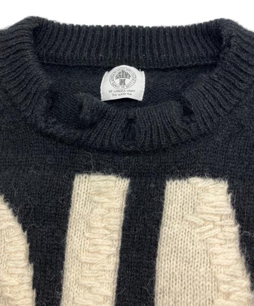 SAINT MICHAEL（セントマイケル）SAINT MICHAEL (セントマイケル) WOOL SWTER SIN SAINT MICHAEL　SM-A21-0000-039 ブラック サイズ:XLの古着・服飾アイテム