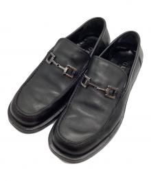 GUCCI（グッチ）の古着「ビットローファー　110 0244」｜ブラック