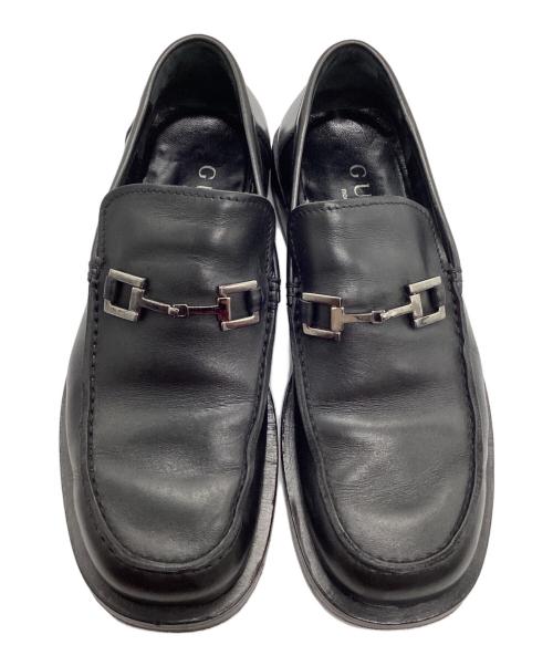 GUCCI（グッチ）GUCCI (グッチ) ビットローファー　110 0244 ブラック サイズ:41Eの古着・服飾アイテム