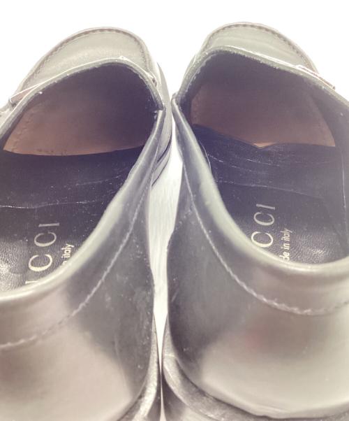 GUCCI（グッチ）GUCCI (グッチ) ビットローファー　110 0244 ブラック サイズ:41Eの古着・服飾アイテム