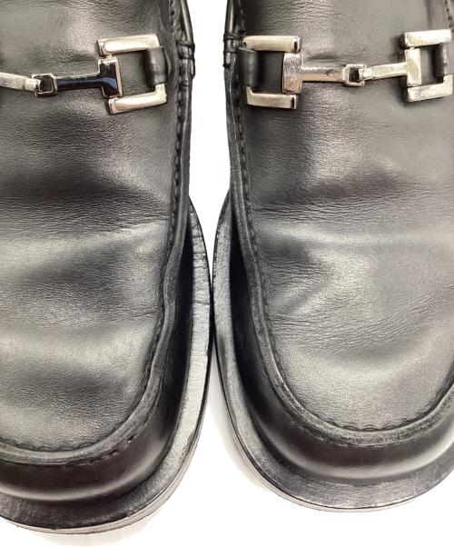 GUCCI（グッチ）GUCCI (グッチ) ビットローファー　110 0244 ブラック サイズ:41Eの古着・服飾アイテム