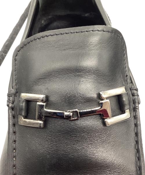 GUCCI（グッチ）GUCCI (グッチ) ビットローファー　110 0244 ブラック サイズ:41Eの古着・服飾アイテム