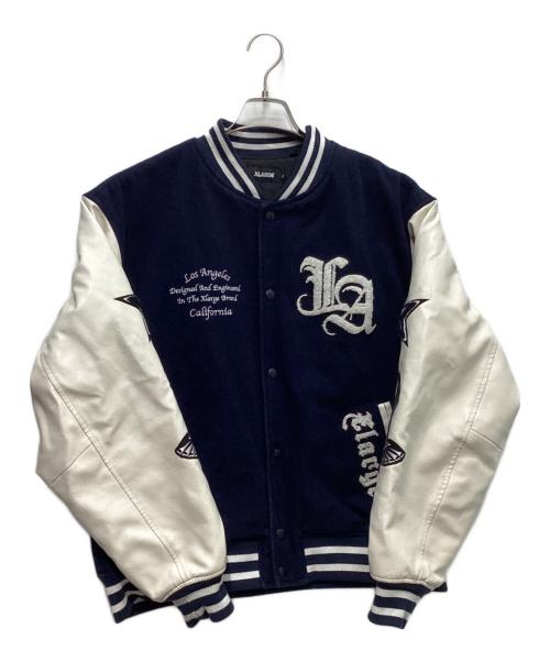 X-LARGE（エクストララージ）X-LARGE (エクストララージ) VARSITY JACKET　25AW ネイビー×ホワイト サイズ:XLの古着・服飾アイテム