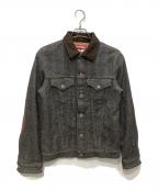 COMME des GARCONS JUNYA WATANABE MAN×LEVI'Sコム デ ギャルソン ジュンヤ ワタナベ マン×リーバイス）の古着「エルボーパッチ コットンジャケット　AD2013」｜グレー