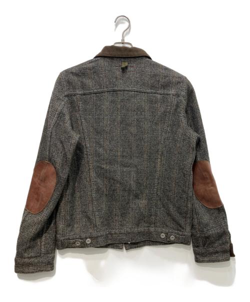COMME des GARCONS JUNYA WATANABE MAN（コム デ ギャルソン ジュンヤ ワタナベ マン）COMME des GARCONS JUNYA WATANABE MAN (コム デ ギャルソン ジュンヤ ワタナベ マン) LEVI'S (リーバイス) エルボーパッチ コットンジャケット　AD2013 グレー サイズ:Sの古着・服飾アイテム