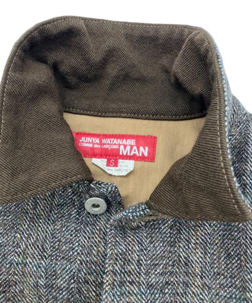 COMME des GARCONS JUNYA WATANABE MAN（コム デ ギャルソン ジュンヤ ワタナベ マン）COMME des GARCONS JUNYA WATANABE MAN (コム デ ギャルソン ジュンヤ ワタナベ マン) LEVI'S (リーバイス) エルボーパッチ コットンジャケット　AD2013 グレー サイズ:Sの古着・服飾アイテム