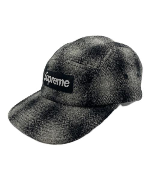 SUPREME（シュプリーム）Supreme (シュプリーム) Harris Tweed (ハリスツイード) キャンプキャップ　 25FW グレー サイズ:-の古着・服飾アイテム