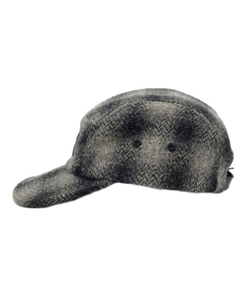 SUPREME（シュプリーム）Supreme (シュプリーム) Harris Tweed (ハリスツイード) キャンプキャップ　 25FW グレー サイズ:-の古着・服飾アイテム