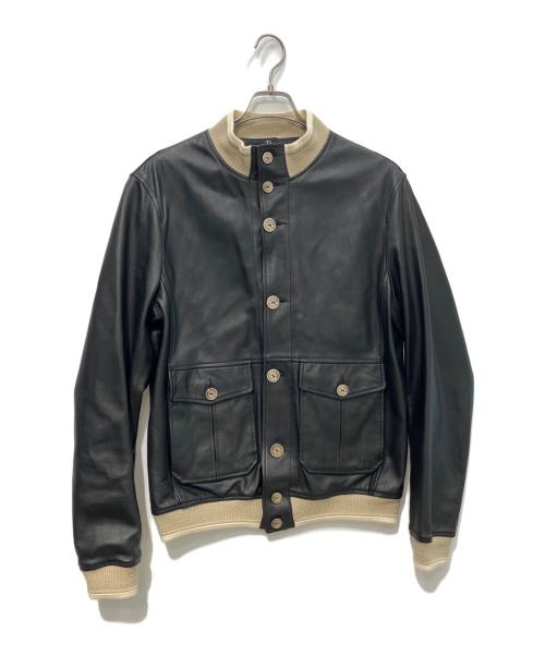 DELAN（デラン）Delan (デラン) シープスキンジャケット ブラック サイズ:48の古着・服飾アイテム