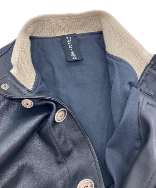 DELAN（デラン）Delan (デラン) シープスキンジャケット ブラック サイズ:48の古着・服飾アイテム