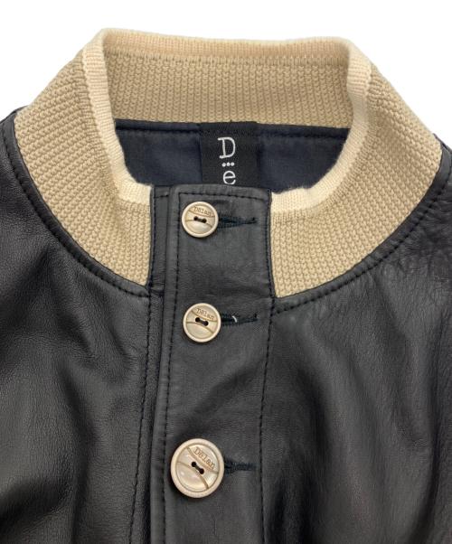 DELAN（デラン）Delan (デラン) シープスキンジャケット ブラック サイズ:48の古着・服飾アイテム