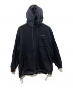 ALOUNDアラウンド）の古着「VENTILATION SWEAT HOODIE」｜ブラック