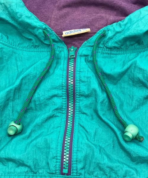 adidas（アディダス）adidas (アディダス) 70-80sアノラックパーカー　VENTEX社　フランス製 グリーン サイズ:SIZE 48の古着・服飾アイテム