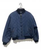 POLO RALPH LAURENポロ・ラルフローレン）の古着「オイルドキルティングジャケット　ポニーなし」｜ネイビー