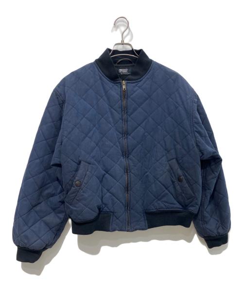 POLO RALPH LAUREN（ポロ・ラルフローレン）POLO RALPH LAUREN (ポロ・ラルフローレン) オイルドキルティングジャケット　ポニーなし ネイビー サイズ:Lの古着・服飾アイテム