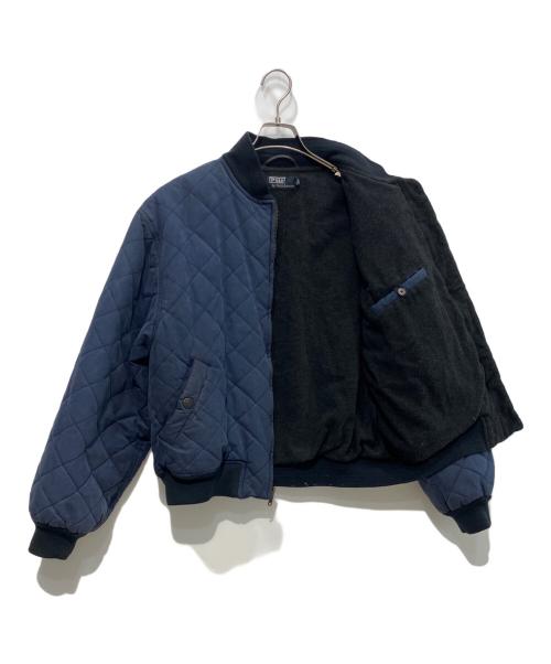 POLO RALPH LAUREN（ポロ・ラルフローレン）POLO RALPH LAUREN (ポロ・ラルフローレン) オイルドキルティングジャケット　ポニーなし ネイビー サイズ:Lの古着・服飾アイテム