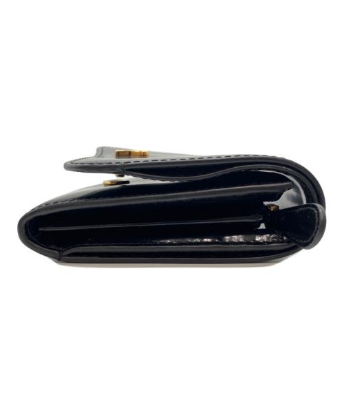 AMI Alexandre Mattiussi（アミアレクサンドルマテュッシ）AMI Alexandre Mattiussi (アミアレクサンドルマテュッシ) PARIS PARIS COMPACT WALLET ブラック サイズ:-の古着・服飾アイテム