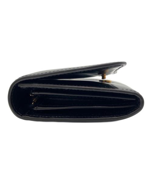 AMI Alexandre Mattiussi（アミアレクサンドルマテュッシ）AMI Alexandre Mattiussi (アミアレクサンドルマテュッシ) PARIS PARIS COMPACT WALLET ブラック サイズ:-の古着・服飾アイテム