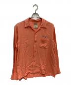 STYLE EYES×Mookieスタイルアイズ）の古着「RAYON OPEN SHIRT」｜ピンク